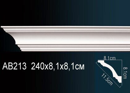 Перфект Карниз потолочный гладкий AB213