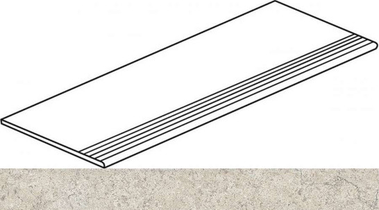 Ступень фронтальная Дискавер Уайт 30x120 керамогранит матовая 610140000140