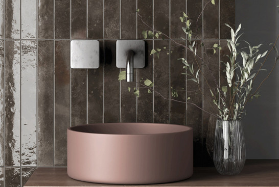 Настенная плитка Bali Black Hat 5x40 Equipe глянцевая керамическая 31549