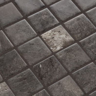 Мозаика Ezarri Phyllite 50 Safe стекло 36.5х36.5 см матовая, антислип чип 50х50 мм, коричневый