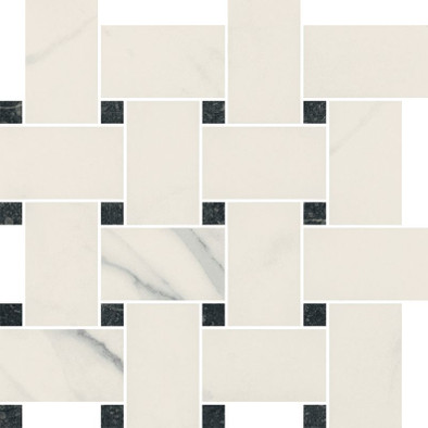 Мозаика Uniwersalna Mozaika Bianco Paradyz Pantos керамика 26.6х26.6 см гладкая, глазурованная белый 5900144098879