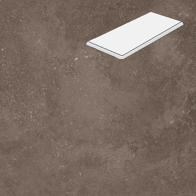 Ступень угловая с фаской R20 Choco 33х60 керамогранит матовая Lifebrick Limestone