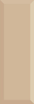 Настенная плитка Monocolor Biselado Brillo Beige 10x30 глянцевая керамическая