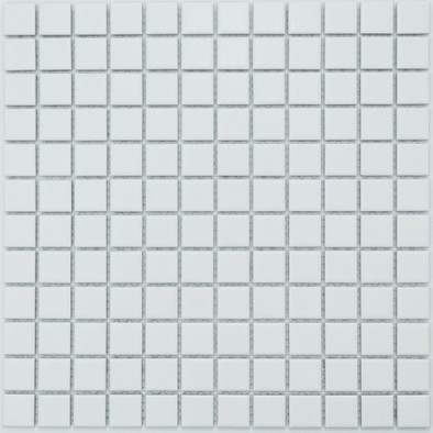 Мозаика P-521 керамика 30х30 см матовая чип 23х23 мм, белый