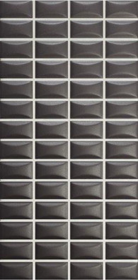 Настенная плитка 3D Bars Bevel Onix Matt 12.5х25 Wow 3d, матовая, рельефная (структурированная) керамическая УТ-00048737