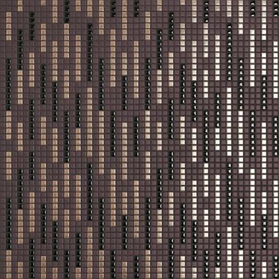 Мозаика Ging002 керамика 30х30 см Appiani Allure матовая чип 12х12 мм, бежевый, белый, коричневый, черный