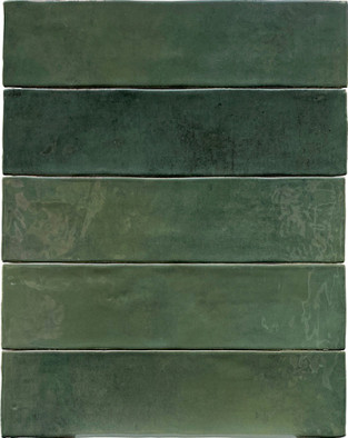 Настенная плитка Studio Vert Olive Glossy 6.2х25 Revoir Paris глянцевая керамическая WW_062