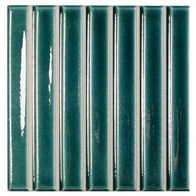 Керамогранит Sb Teal Gloss 11,6x11,6 Wow глянцевый, рельефный (рустикальный) настенный 130054