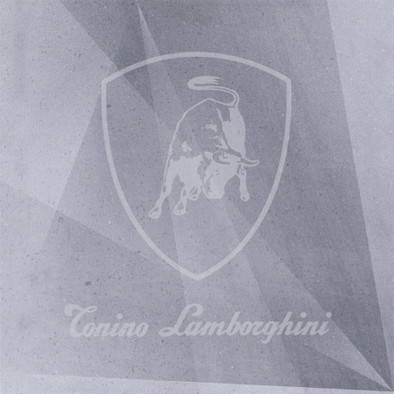 Керамогранит TL75LM03DL Le Mans Logo Laser Acciaio 75х75 Tonino Lamborghini матовый универсальная плитка