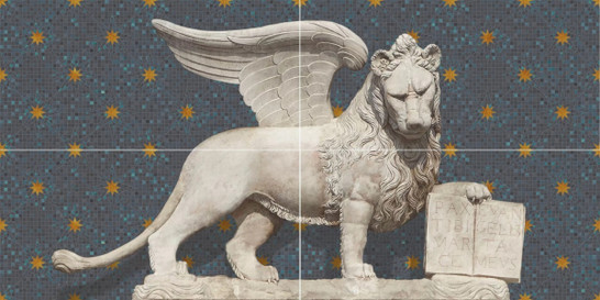 Панно VT/A648/4x/48017R Сан-Марко матовый обрезной (из 4-х частей 40х80) 80х160 Kerama Marazzi керамическое