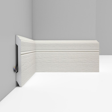 Плинтус напольный D105-16 ДМ Decomaster (107х12х2400 мм)