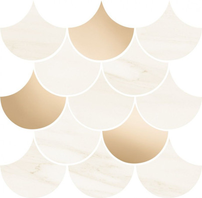 Мозаика Sheen Copper 29x19,3 MS-06-365-0290-0193-1-016 керамика глянцевая, бежевый, белый 5903238034715