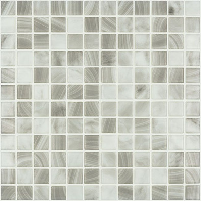 Мозаика Nature Pearl River №5700 MT (на сетке) 25x25 стекло 31.7х31.7