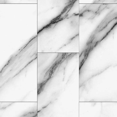SPeCtra Стеновая панель SPC 01W Мрамор Bianco 1200х600х4 мм (каменно-полимерный) с фаской