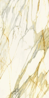 Керамогранит Calacatta Mediceo Soft Touch BookMatch B 162х324 толщ. 12.5 мм Laminam I Naturali Marmi сатинированный универсальная плитка LAMF0M0114