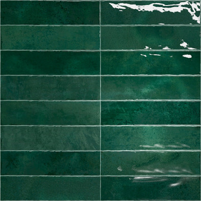 Настенная плитка Nairobi Green 7.5х30 Vilar Albaro глянцевая керамическая 928743
