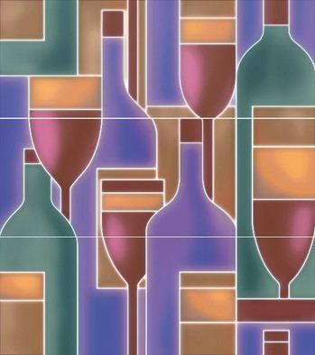 Панно OS/A299/3x/15079 Карминьяно матовый 40х45 Kerama Marazzi керамическое