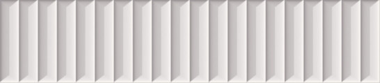 Настенная плитка Duo Tonne White Cegiełka Struktura B Mat 6,5x29,8 g1 Paradyz Ceramika матовая, рельефная (структурированная) керамическая SS--065X298-1-DUTO.WHB