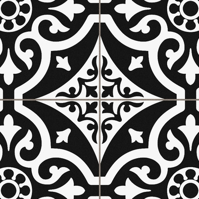 Керамогранит Chester Black Pre. 45x45 Prissmacer матовый напольный