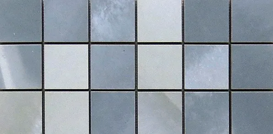 Мозаика Mk.OrAga1530LP 15х30 керамогранит лаппатированная чип 5х5 мм, серый