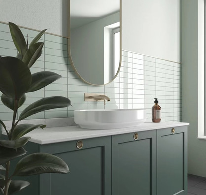 Настенная плитка Costa Nova Baby Blue Matt 5x20 Equipe матовая керамическая 28462
