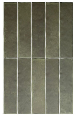 Настенная плитка 27568 Argile Khaki 6х24,6 Equipe матовая керамическая 