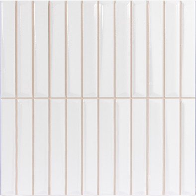 Настенная плитка Плитка Melody White 20x20 Monopole глянцевая керамическая 85679