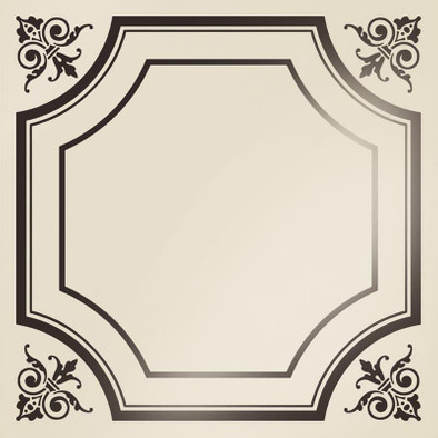 Декор Ad Personam Carre' Nero 50x50 Petracer`s матовый керамический TR CARRE 05