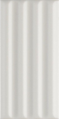 Настенная плитка WigWag White 7,5x15 41ZERO42 глянцевая, рельефная керамическая 4100321