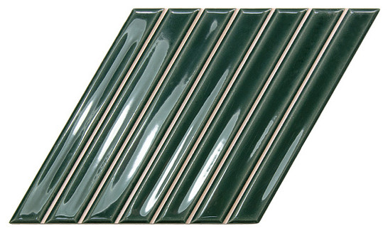 Настенная плитка Spike Bars B Royal Green 15х25.9 Wow глянцевая керамическая 135025