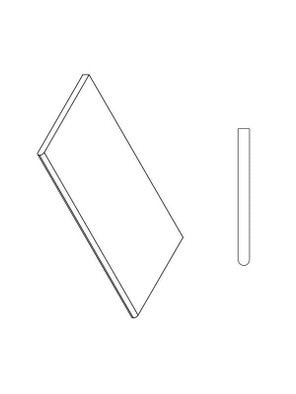 Оробико Бортик 30x60 Закруглённый Правый Orobico Bordo 30x60 Round Dx 30x60 матовый