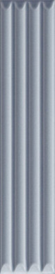 Настенная плитка Up Cannettato Blue Glossy 5х25 La Fabbrica глянцевая, рельефная (структурированная) керамическая 192137