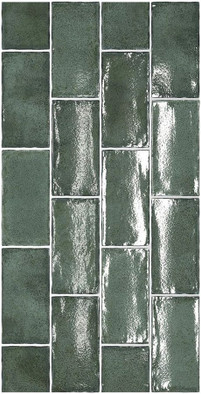 Настенная плитка Altea Pine Green 7,5x15 Equipe глянцевая керамическая 27612