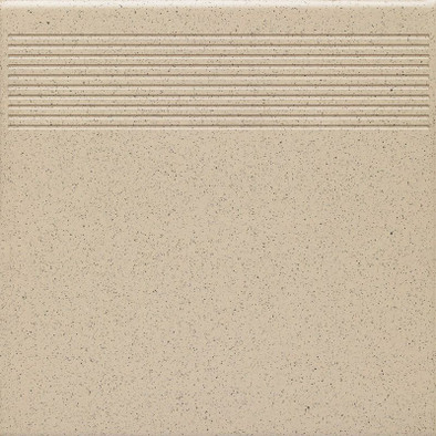 Ступень фронтальная Bazo Beige Stopnica Prosta Gres Sól-pieprz Mat. 30x30 керамогранит матовая 5902610543678