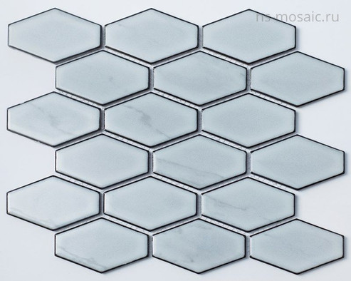 Мозаика R-311 керамика 26.8х29.4 см глянцевая чип 60х95 мм, голубой