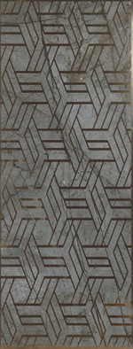 Декор Dec Smoke Grafic Nplus 44,5x118,2 полированный керамогранит