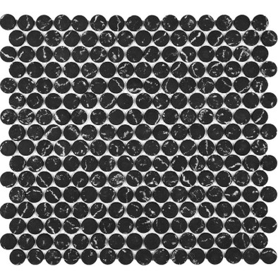 Мозаика AGKO19-BLACK стекло 29.2х30.3 см матовая чип 19х19 мм, черный