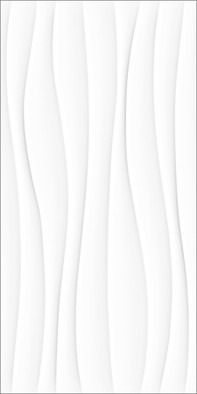 Керамогранит GT40805853MR Princess_GT Белый 40x80 волна Global Tile матовый, рельефный (рустикальный) настенная плитка