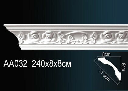 Перфект Карниз потолочный с рисунком AA032