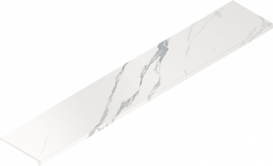 Ступень угловая Stellaris Statuario White Scalino 33x160 Angolare Dx керамогранит матовая Italon 620070002621