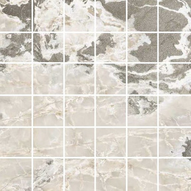 Мозаика Onyx and More White Blend Satin Mos. 30х30 см керамогранит Casa Dolce Casa сатинированная чип 50х50 мм, серый 767757 фото Мозаика Onyx and More White Blend Satin Mos. 30х30 см керамогранит Casa Dolce Casa сатинированная чип 50х50 мм, серый 767757