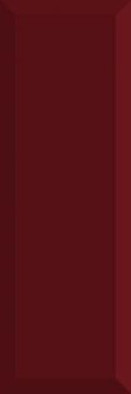 Настенная плитка Monocolor Biselado Brillo Burdeos 10x30 глянцевая керамическая
