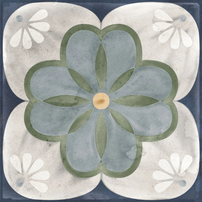 Керамогранит Veranda Liena 15х15 Nanda Tiles антискользящий (grip), матовый, рельефный (рустикальный) универсальная плитка 00000086190