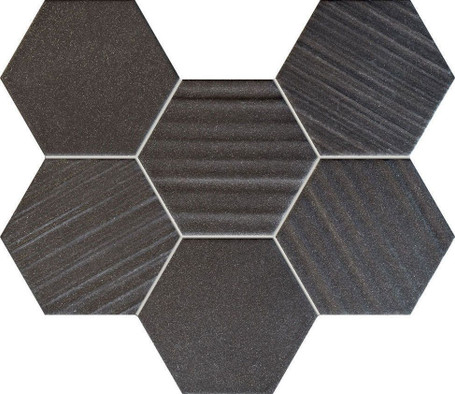 Мозаика Horizon Hex Black 28,9x22,1 MS-01-202-0289-0221-1-013 керамика матовая, черный 5903238006835