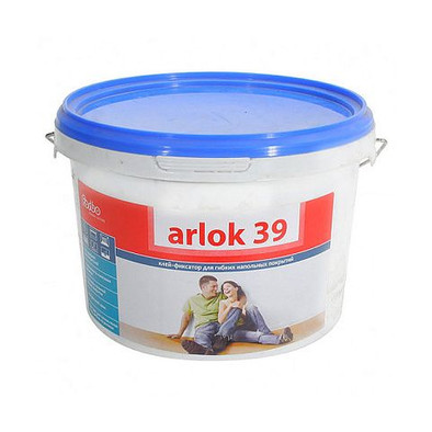 Клей Arlok 39 фиксатор для гибких напольных покрытий водно-дисперсионный 10 кг фото Клей Arlok 39 фиксатор для гибких напольных покрытий водно-дисперсионный 10 кг