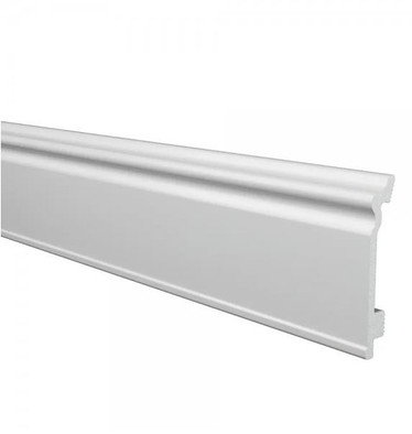 Плинтус Ampir 80 Белый Winart 15х80х2000 дюрополимер под покраску 90.80.002.001