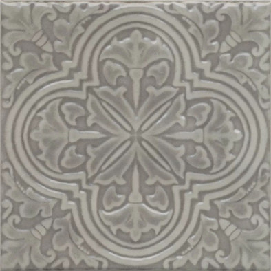 Декор KMD3STA006BN Фес Серый глянцевый 15x15x0,77 Kerama Marazzi керамический