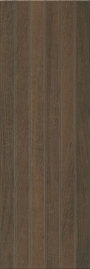 Настенная плитка 13096TR Семпионе Коричневый Темный структура матовый обрезной 30x89,5x0,9 Kerama Marazzi керамическая