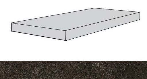 Ступень угловая Drift Dark Scal.120 Ang.Dx/Дрифт Дарк 120 Пр керамогранит