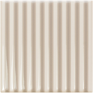 Настенная плитка Er Vapor Greige 12,5x12,5 Wow глянцевая, рельефная (структурированная) керамическая 129327